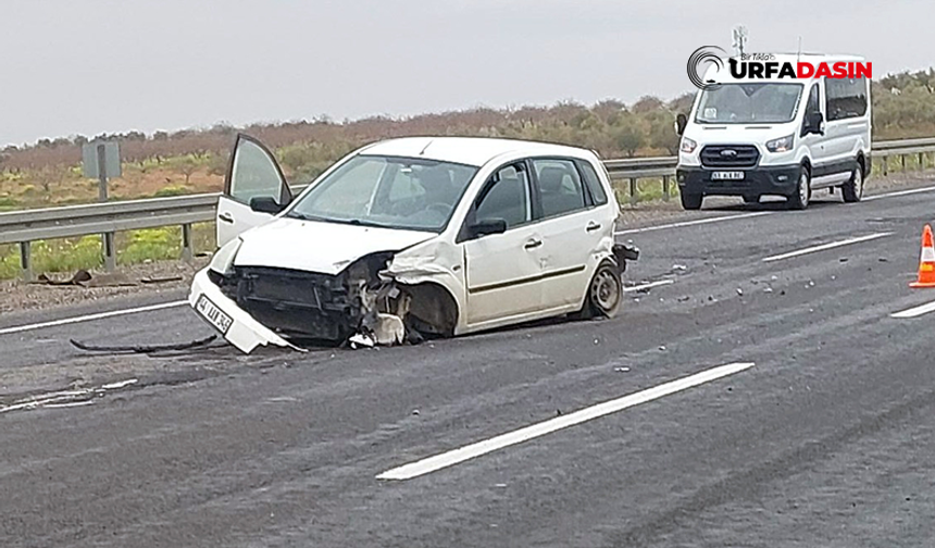 Şanlıurfa'da İki Otomobilin Çarpıştığı Kazada 2 Kişi Yaralandı