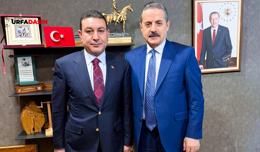 Mahmut Özyavuz, Urfa'ya Büyük Hizmetleri Olan Faruk Çelik'i Ziyaret Etti