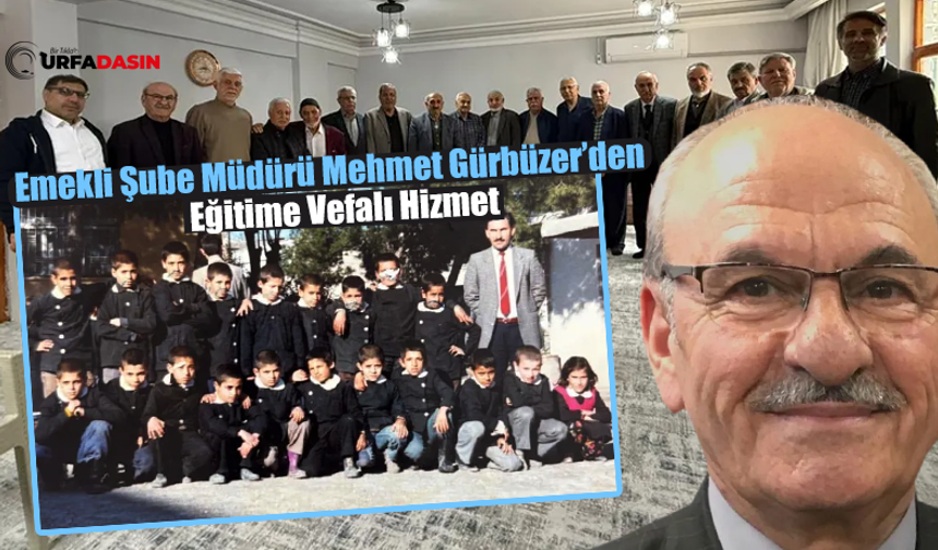 Şanlıurfalı Emekli Eğitimci Gürbüzer 6 Yıldır Her Hafta Eğitimcilerle Bir Araya Geliyor