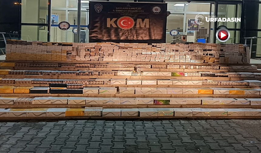 Şanlıurfa'da 2 Milyon 750 Bin Liralık Kaçak Sigara ve Tütün Ele Geçirildi: 2 Gözaltı