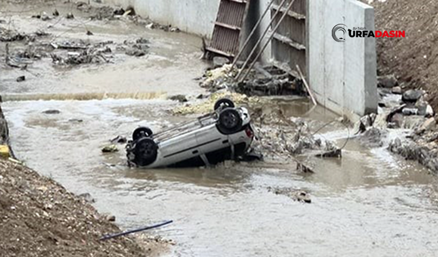 Şanlıurfa'da Kontrolden Çıkan Otomobil Dereye Uçtu