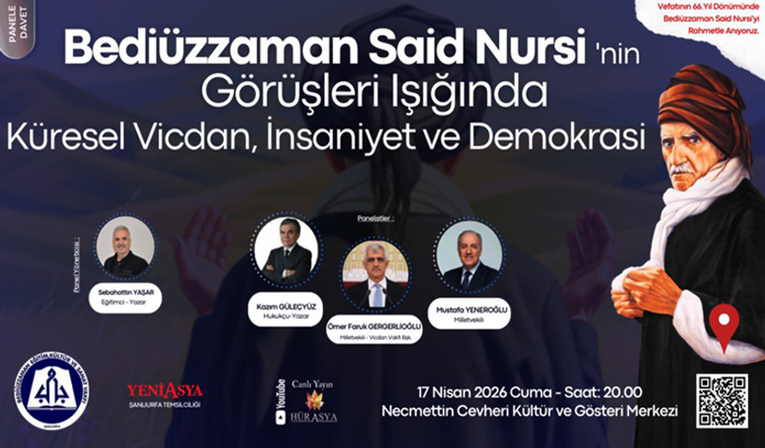 Şanlıurfa'da Küresel Vicdan, İnsaniyet ve Demokrasi Paneline Davet