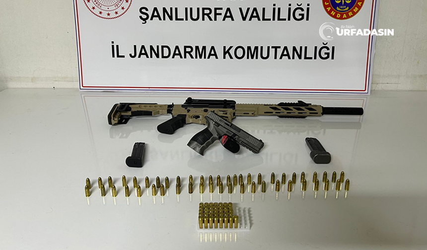 Şanlıurfa'da Hapis Cezası Bulunan Suç Makinesi Silahlarla Yakayı Ele Verdi