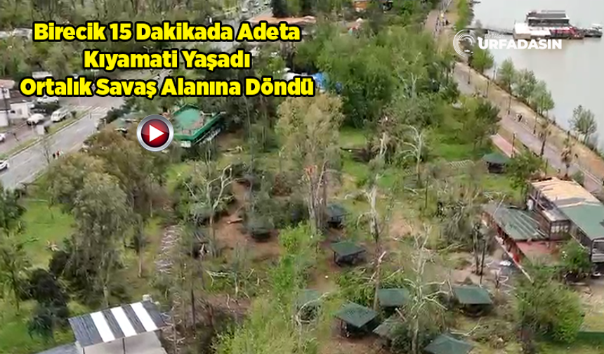 Fırtınanın Vurduğu Şanlıurfa Birecik'te Hasar Drone Kamerasıyla Görüntülendi
