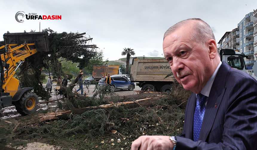 Cumhurbaşkanı Erdoğan'dan Şanlıurfa'yı Yıkan Fırtınaya İlişkin Açıklama