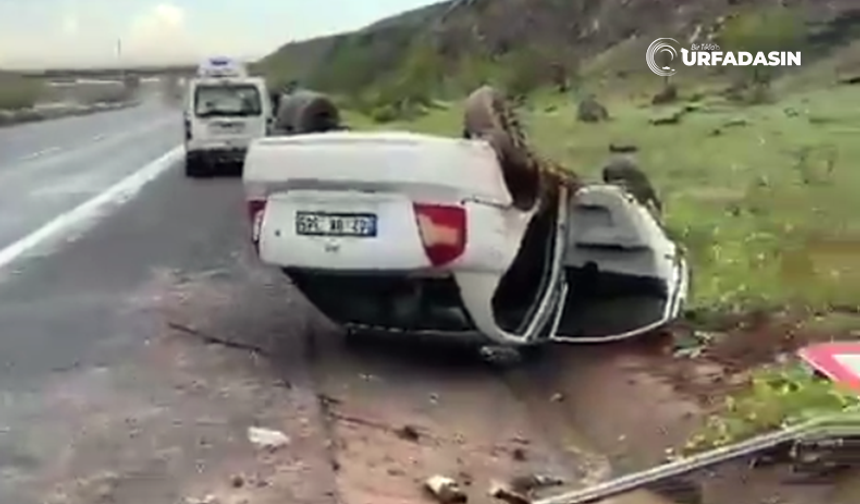 Şanlıurfa'da Devrilen Otomobildeki 5 Kişi Yaralandı