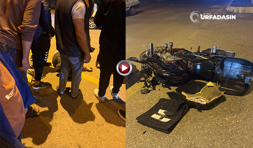 Şanlıurfa'da Otomobilin Çarptığı Motosikletin Sürücüsü Yaralandı