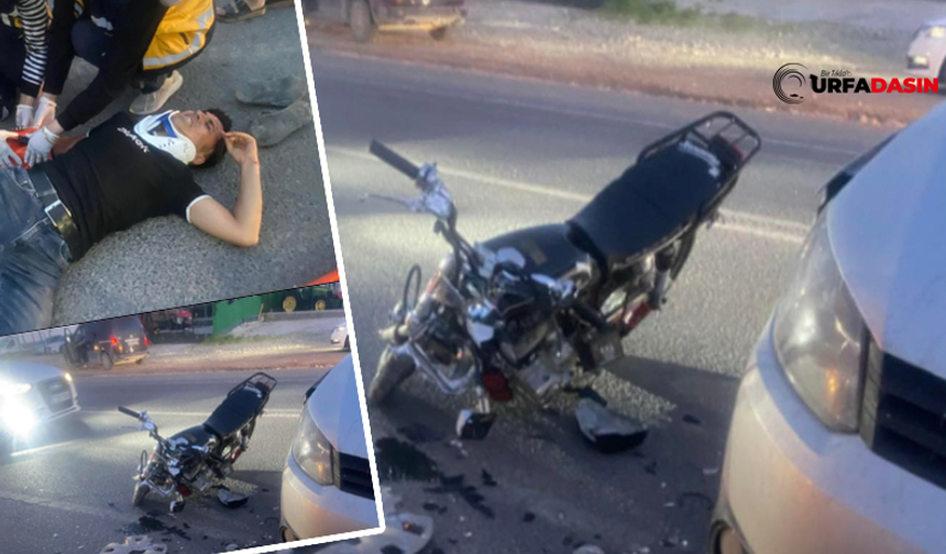 Şanlıurfa Birecik'te Otomobille Motosiklet Çarpıştı 1 Yaralı