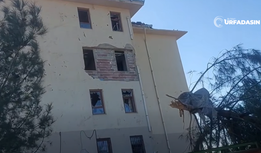 Viranşehir’de Fırtına Okulu Kullanılamaz Hale Getirdi