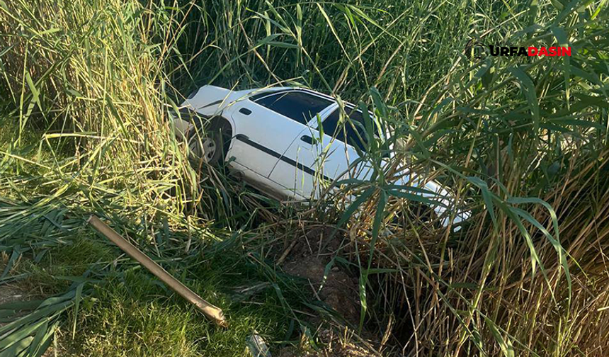 Şanlıurfa'da Otomobil Tahliye Kanalına Uçtu: Sürücü Yaralandı