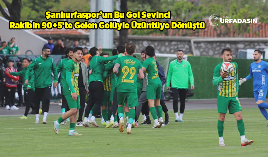 Şanlıurfaspor Berabere Kaldı: 1. Lig Hayelleri Başka Bahara
