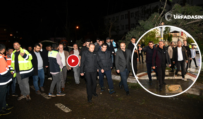 Şanlıurfa Birecik’te Fırtına Sonrası Seferberlik Başlatıldı