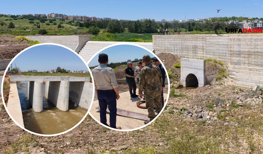 Şanlıurfa DSİ GAP 15. Bölge Müdürlüğü Cavsak Deresi Sel kapanını Tamamlama Aşamasına Getirdi