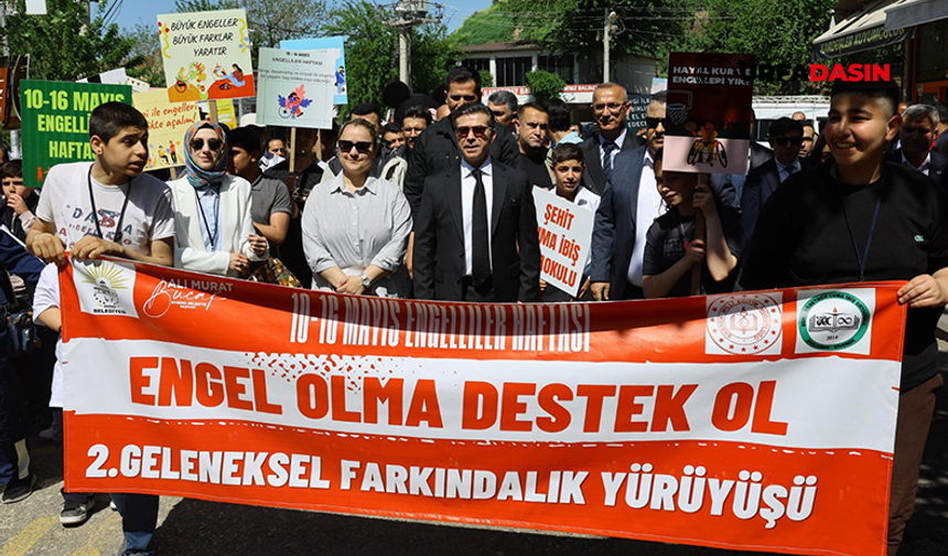 Şanlıurfa Siverek’te Engelliler Haftası Farkındalık Yürüyüşü Düzenlendi