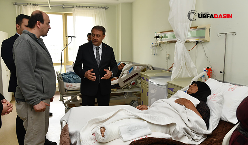 Şanlıurfa Valisi Şıldak, Viranşehir'de Fırtınada Yaralananları Ziyaret Etti