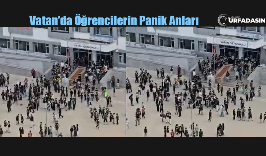 Şanlıurfa'da Hissedilen Depremde Öğrencilerin Panik Anları