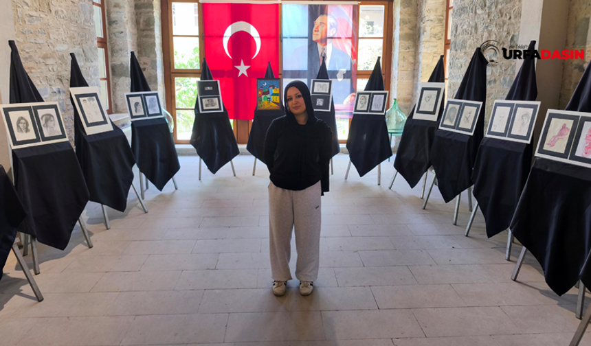 Önce Şanlıurfa'ya Sonra Edirne Keşan'a Yerleşen Suriyeli Zeynep'in Resim Sergisi