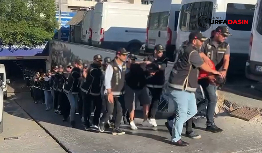Şanlıurfa'dan Gözaltıların Olduğu Barış Boyun Suç Örgütü Zanlıları Adliyede