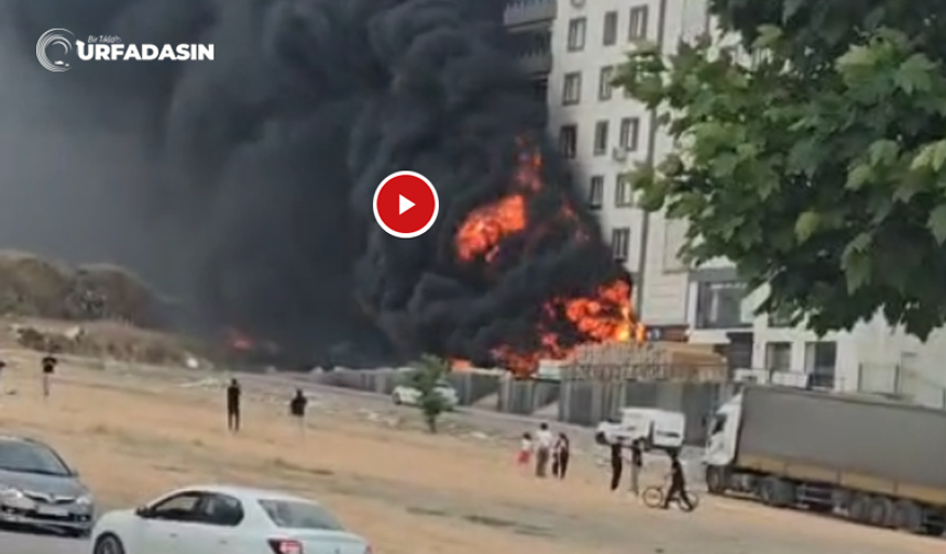 Şanlıurfa'da Bir Apartmanın Giriş Katında Korkutan Yangın !
