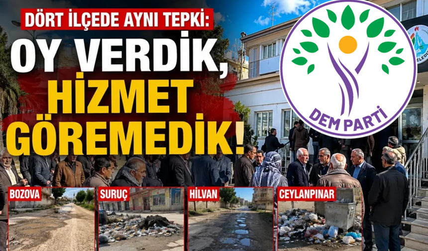 Urfa'da Yıllar Sonra Bu Kadar Çok İlçenin Belediye Başkanlığını Kazandılar Hizmette Sınıfta Kaldılar