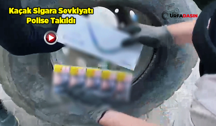 Şanlıurfa'da Lastiklere Gizlenmiş 20 Bin Paket Sigara Ele Geçirildi
