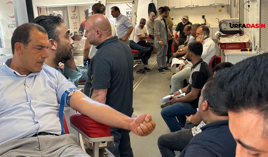 Birecik'te Kızılay'ın Kan Bağışı Çağrısına Rekor Başvuru