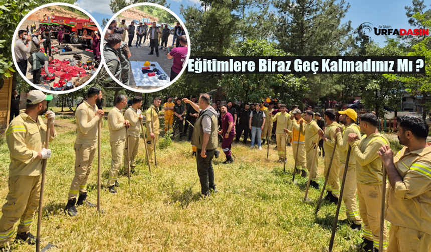 Şanlıurfa Orman Bölge Müdürlüğü, Orman Yangınlarıyla Mücadele Eğitimi Veriyor