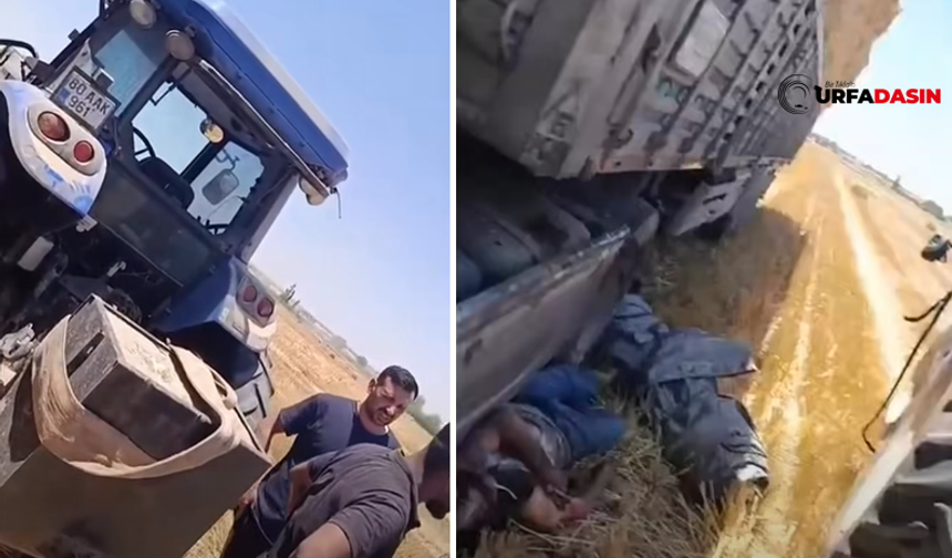 Şanlıurfa'da Arazide Saman Yükleme Sırasında Feci Kaza