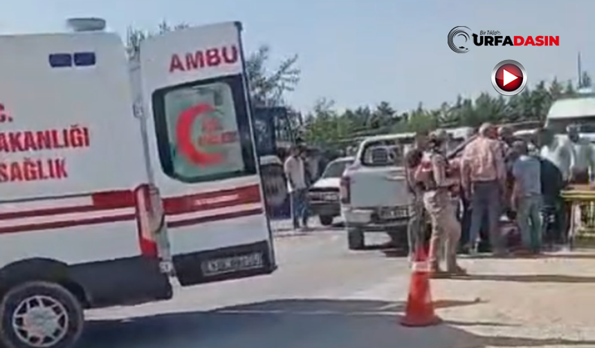 Şanlıurfada Pikap ile Otomobilin Çarpıştığı Kazada 2 Yaralı
