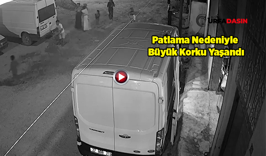 Şanlıurfa'da İki Çocuğun Yaralandığı Patlama Anı Kameraya Yansıdı