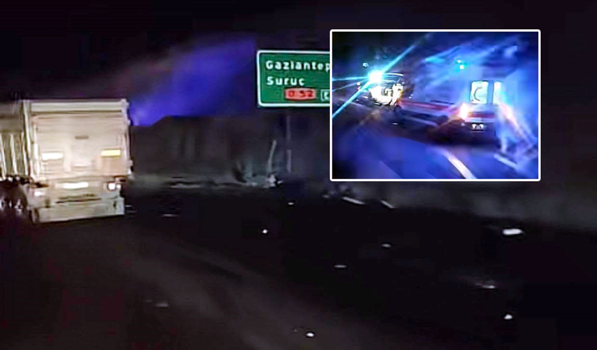 Şanlıurfa'da Gece Vaktı Tanker Kazası: Sürücü Yaralandı