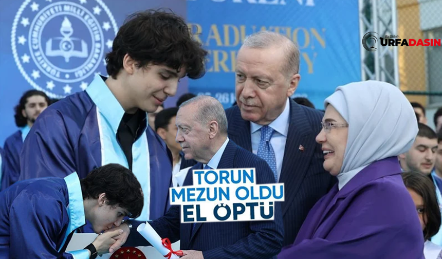 Cumhurbaşkanı Erdoğan, Torunu Ömer'in Diplomasını Kendisi Verdi