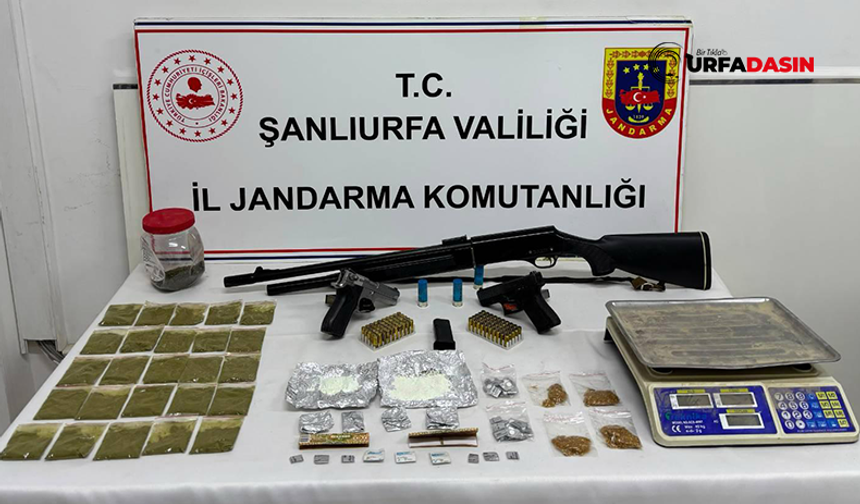 Şanlıurfa’da Zehir Tacirlerine Operasyon: Silah ve Narkotik Madde Ele Geçirildi