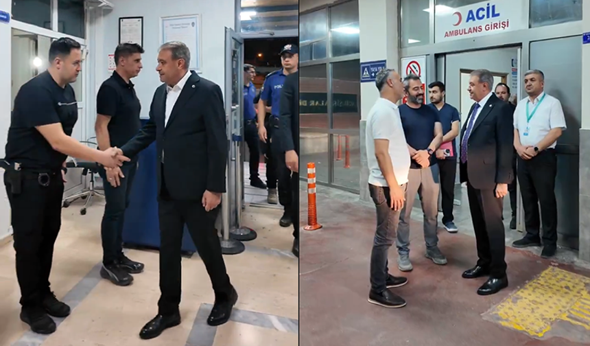 Şanlıurfa Valisi Şıldak, Gece Saatlerinde Hastane ve Polis Merkezlerini Denetledi