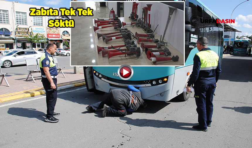 Şanlıurfa'da Gürültü Yapan Kornalar Susturuldu