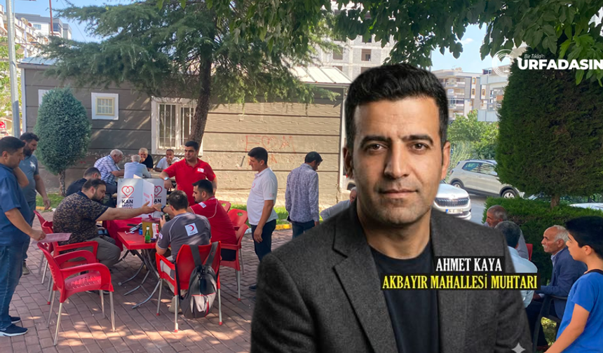 Şanlıurfa Akbayır Muhtarı Ahmet Kaya İle Mahalle Sakinlerinden Örnek Davranış