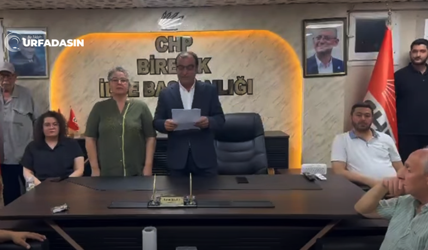Görevden Alınan CHP Birecik İlçe Başkanı Hasan Kurt’tan Sert Tepki