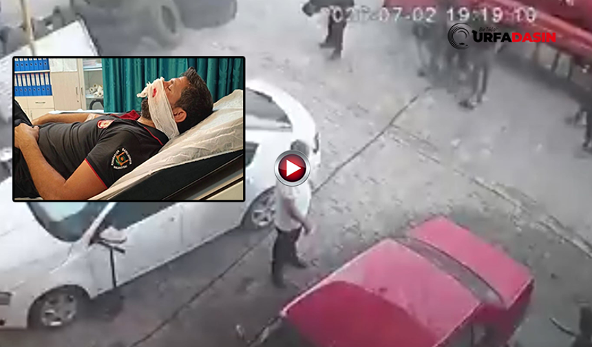 Şanlıurfa'da Hava Basılan İtfaiye Aracının Lastiği Patladı: İtfaiyeci Ölümden Döndü