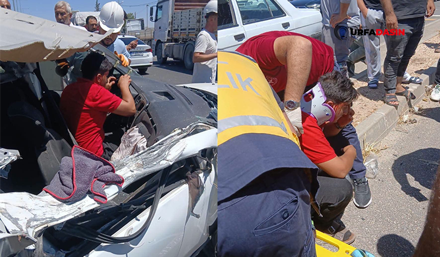 Şanlıurfa'da Otomobil Kamyona Arkadan Çarptı: 2 Yaralı
