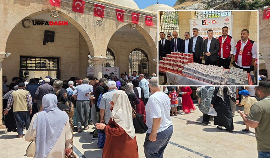 Şanlıurfa'da 15 Temmuz Dolayısıyla Mevlit Okutuldu, İkramlar Dağıtıldı