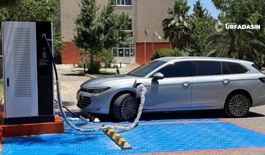 Harran Üniversitesinde Elektrikli Araç Şarj İstasyonu Kuruldu