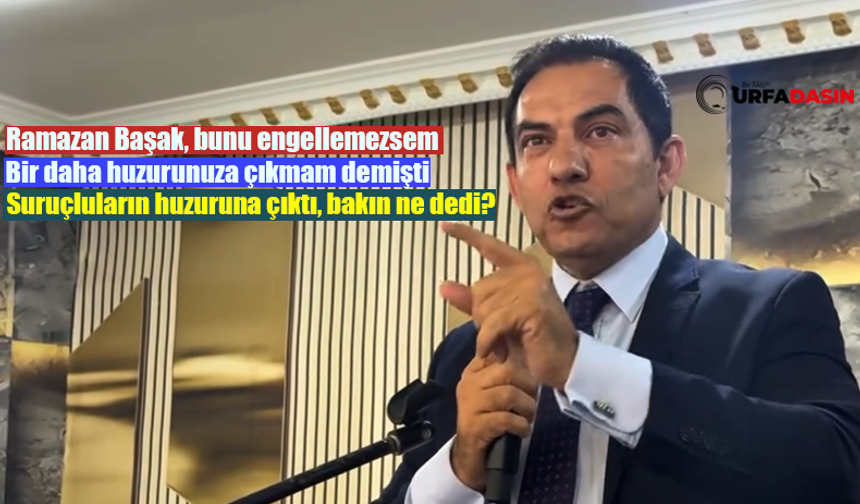 Ramazan Başak Suruçlu Hemşerileriyle Buluştu, Çok Net Konuştu