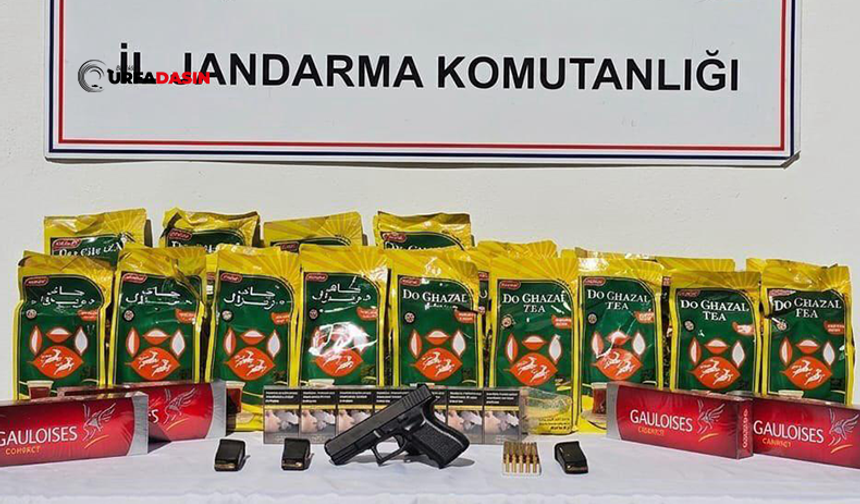 Şanlıurfa'da Operasyonda Silah ve Kaçak Çay Ele Geçirildi