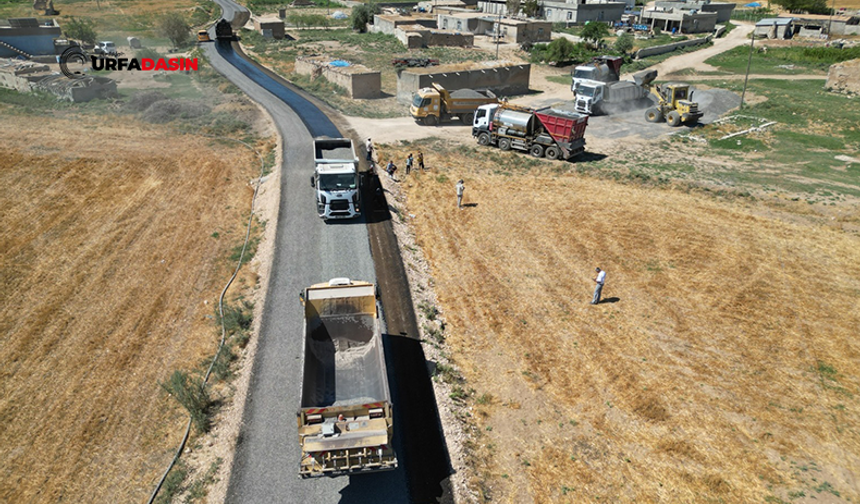 Şanlıurfa'da Sınırın Sıfır Noktasındaki Mahalleler İlk Kez Sathi Asfaltla Buluştu