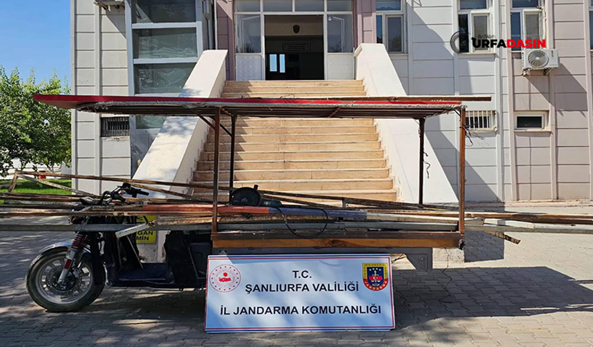 Şanlıurfa'da Demir Profil Çalan 4 Hırsız Kıskıvrak Yakalandı