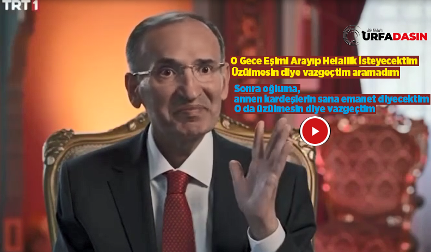 Bekir Bozdağ'ın Asırlık Gece Belgesilindeki Duygusal Anları