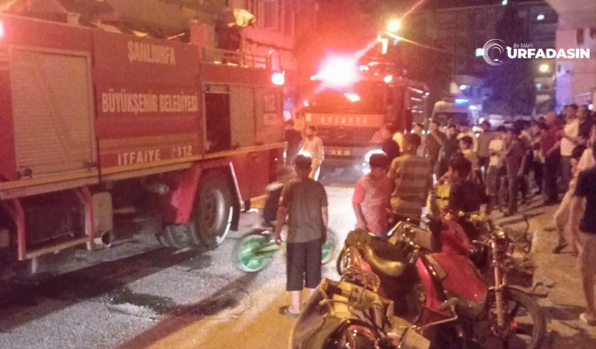 Akçakale’de 4 Katlı Binada Yangın Paniği