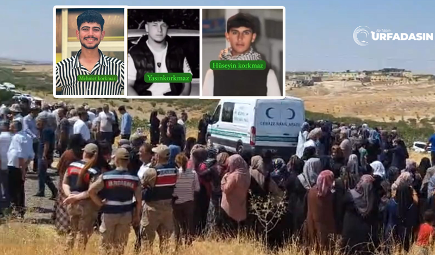 Şanlıurfa'da Trafik Kazasında Can Veren 3 Kuzen Yan Yana Toprağa Verildi