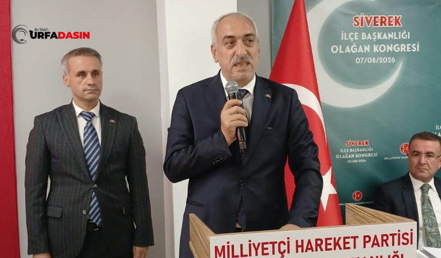 MHP Siverek’te Kongresini Yaptı, Mahmut Gülel İlçe Başkanı Seçildi