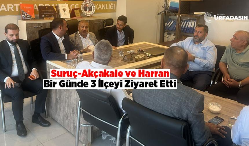 AK Parti Şanlıurfa Milletvekili Faruk Pınarbaşı Bir Günde 3 İlçeyi Ziyaret Etti